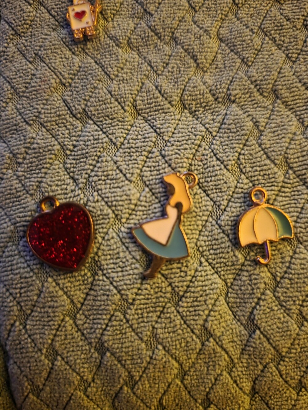 Alice In Wonderland Miniature Enamel Charm Set
